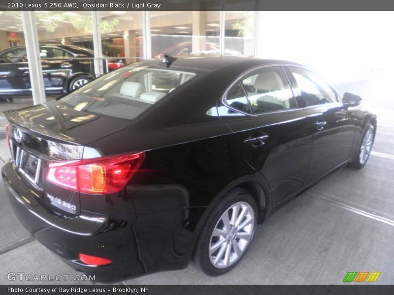 Obsidian Black / Light Gray 2010 Lexus IS 250 AWD