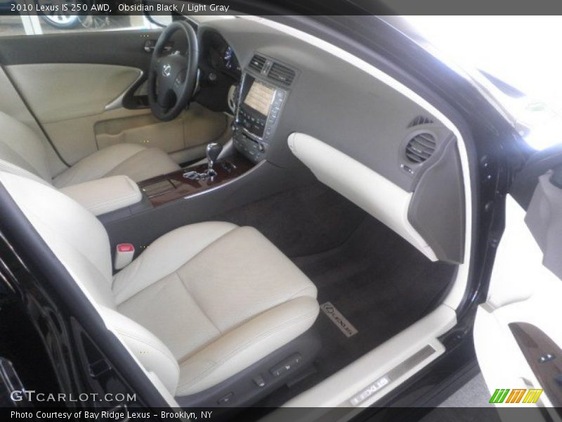 Obsidian Black / Light Gray 2010 Lexus IS 250 AWD