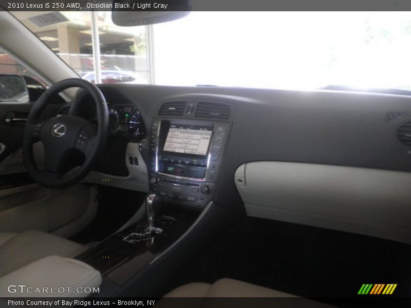 Obsidian Black / Light Gray 2010 Lexus IS 250 AWD