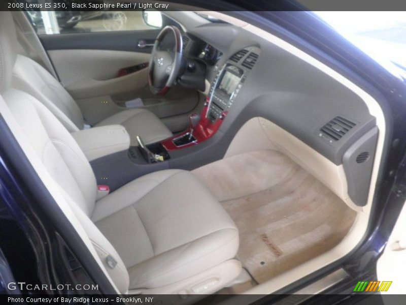 Black Sapphire Pearl / Light Gray 2008 Lexus ES 350