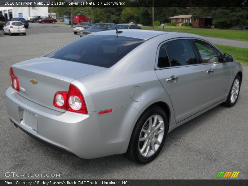 Silver Ice Metallic / Ebony/Brick 2010 Chevrolet Malibu LTZ Sedan