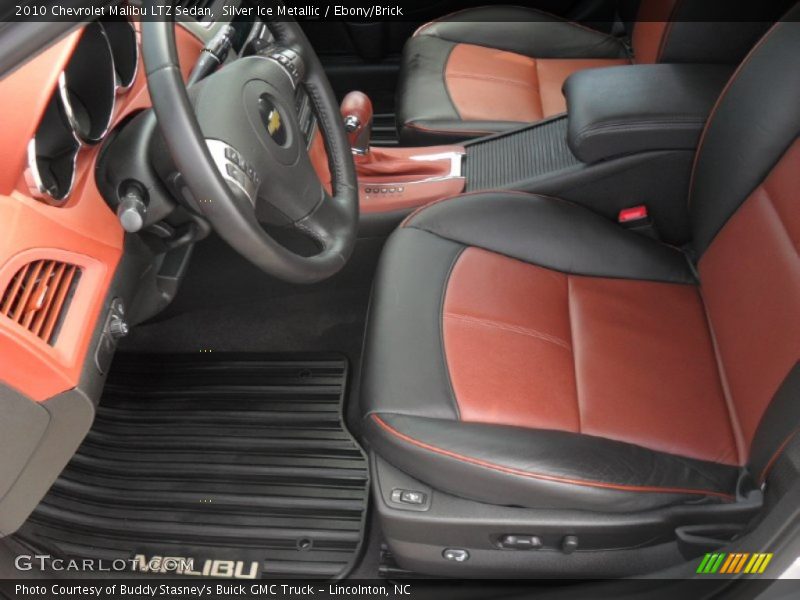 Silver Ice Metallic / Ebony/Brick 2010 Chevrolet Malibu LTZ Sedan