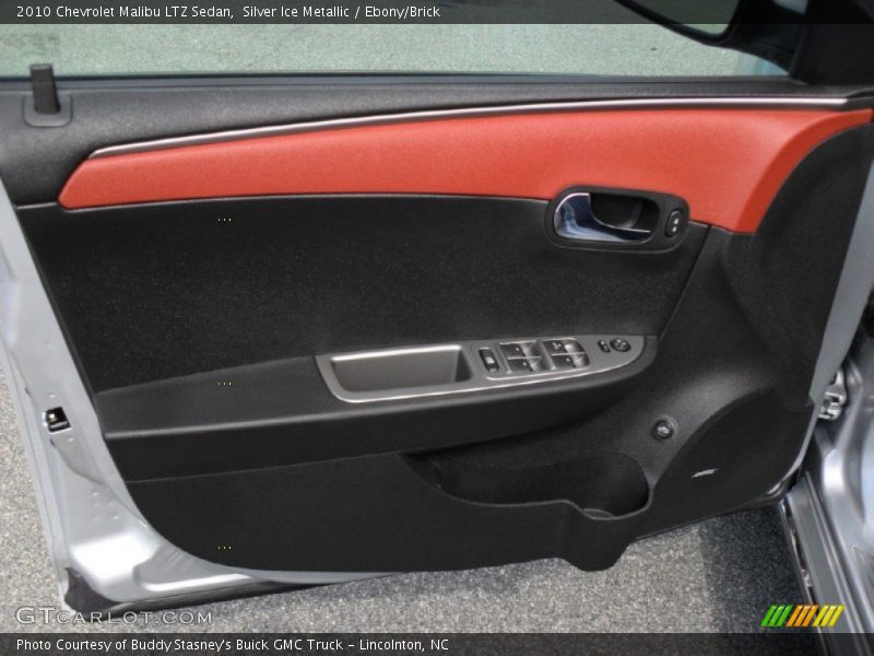 Silver Ice Metallic / Ebony/Brick 2010 Chevrolet Malibu LTZ Sedan