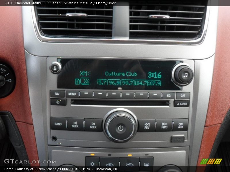 Silver Ice Metallic / Ebony/Brick 2010 Chevrolet Malibu LTZ Sedan