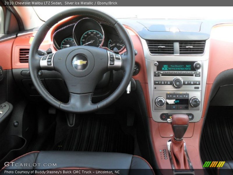 Silver Ice Metallic / Ebony/Brick 2010 Chevrolet Malibu LTZ Sedan