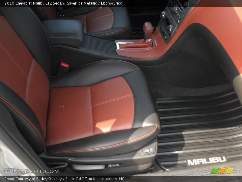 Silver Ice Metallic / Ebony/Brick 2010 Chevrolet Malibu LTZ Sedan
