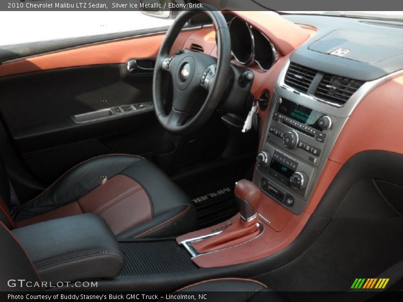 Silver Ice Metallic / Ebony/Brick 2010 Chevrolet Malibu LTZ Sedan