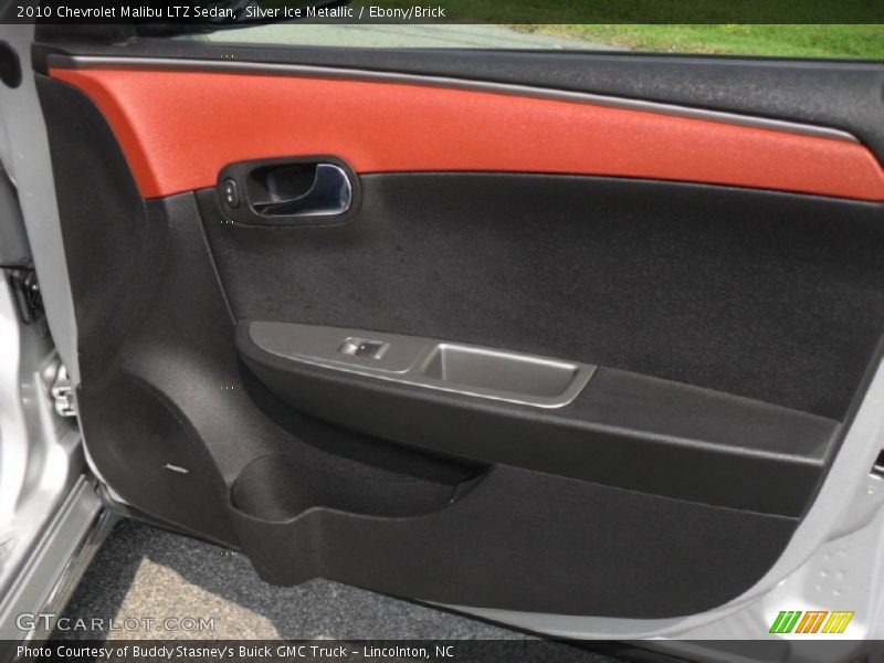 Silver Ice Metallic / Ebony/Brick 2010 Chevrolet Malibu LTZ Sedan