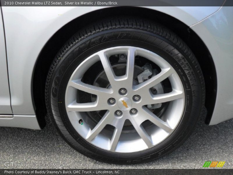Silver Ice Metallic / Ebony/Brick 2010 Chevrolet Malibu LTZ Sedan