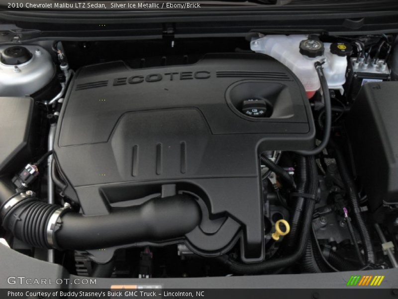 Silver Ice Metallic / Ebony/Brick 2010 Chevrolet Malibu LTZ Sedan