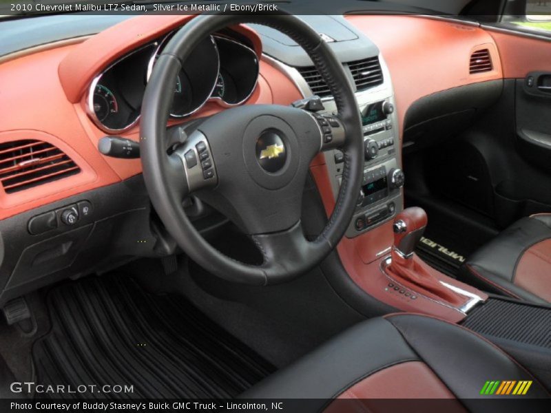 Silver Ice Metallic / Ebony/Brick 2010 Chevrolet Malibu LTZ Sedan