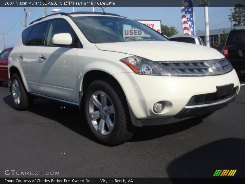 Glacier Pearl White / Cafe Latte 2007 Nissan Murano SL AWD