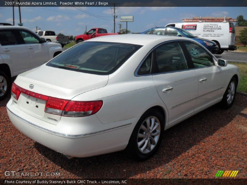 Powder White Pearl / Beige 2007 Hyundai Azera Limited