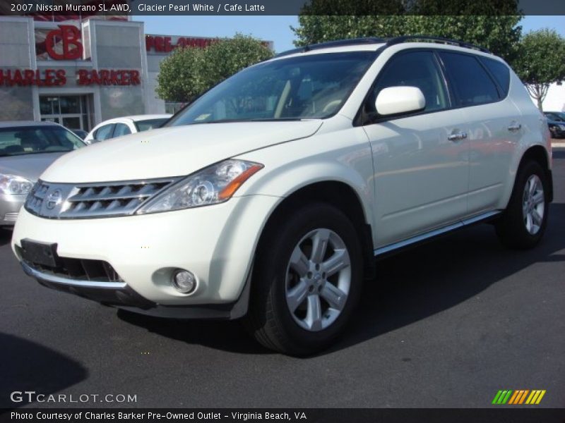 Glacier Pearl White / Cafe Latte 2007 Nissan Murano SL AWD