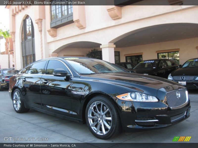 Ebony Black / London Tan/Jet Black 2011 Jaguar XJ XJL