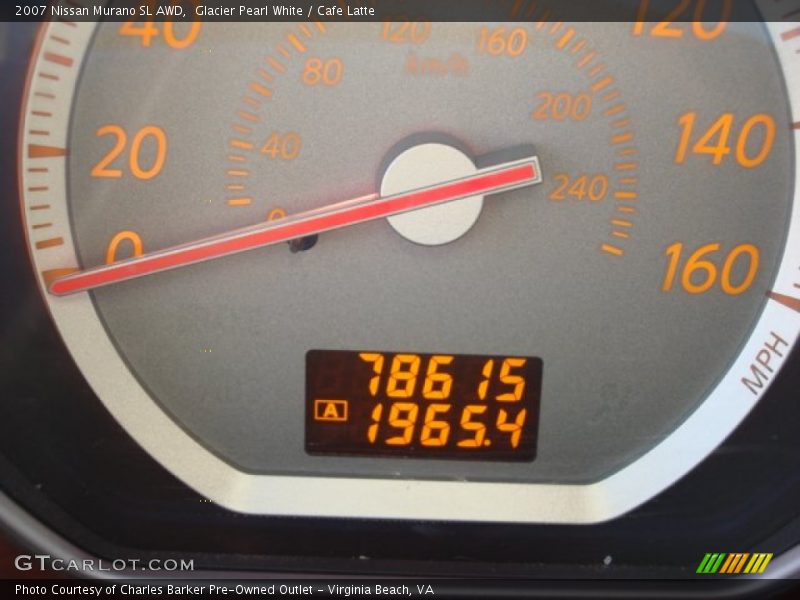 Glacier Pearl White / Cafe Latte 2007 Nissan Murano SL AWD