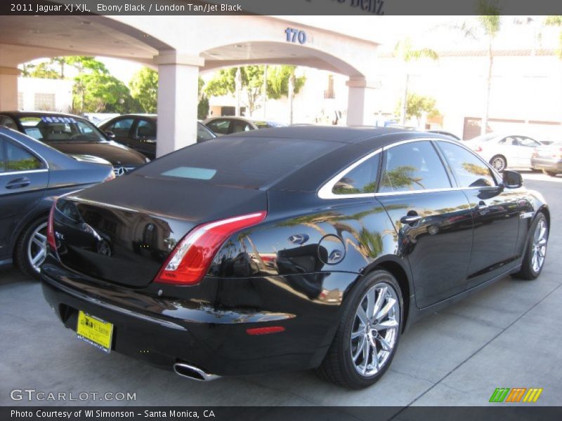 Ebony Black / London Tan/Jet Black 2011 Jaguar XJ XJL