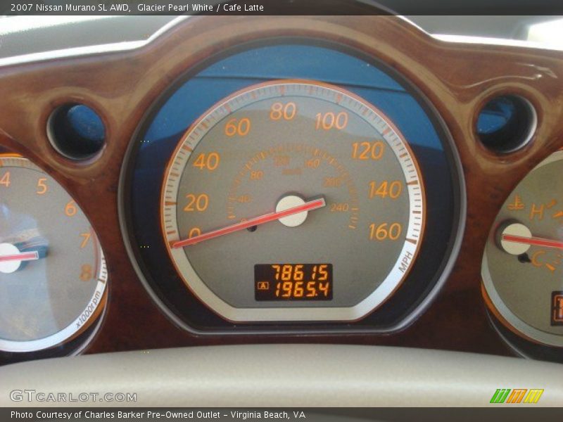 Glacier Pearl White / Cafe Latte 2007 Nissan Murano SL AWD