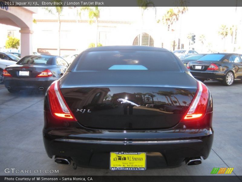 Ebony Black / London Tan/Jet Black 2011 Jaguar XJ XJL
