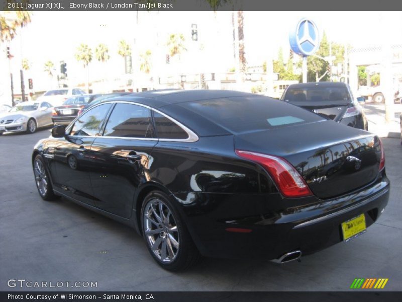 Ebony Black / London Tan/Jet Black 2011 Jaguar XJ XJL