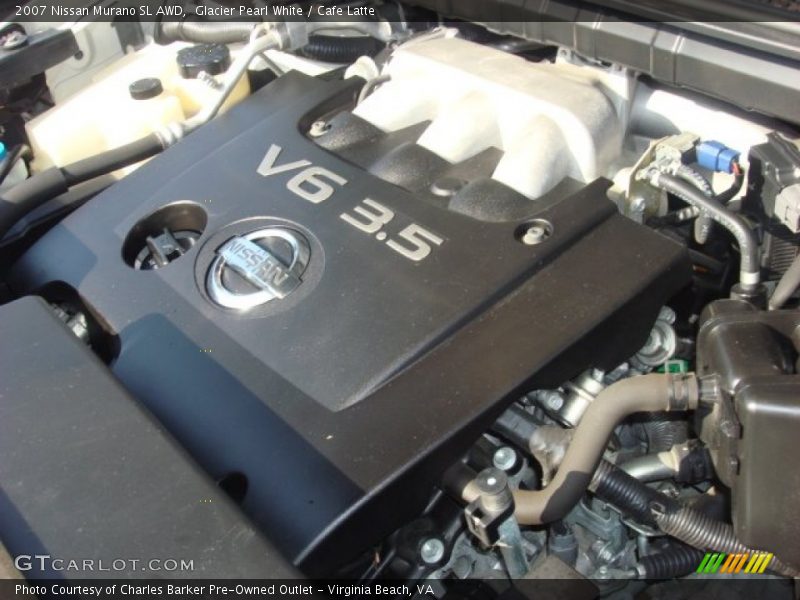 Glacier Pearl White / Cafe Latte 2007 Nissan Murano SL AWD
