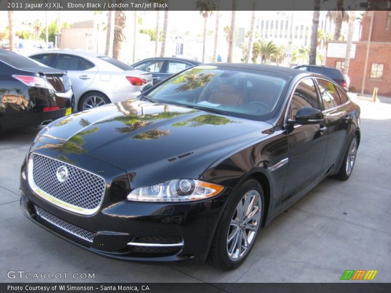 Ebony Black / London Tan/Jet Black 2011 Jaguar XJ XJL