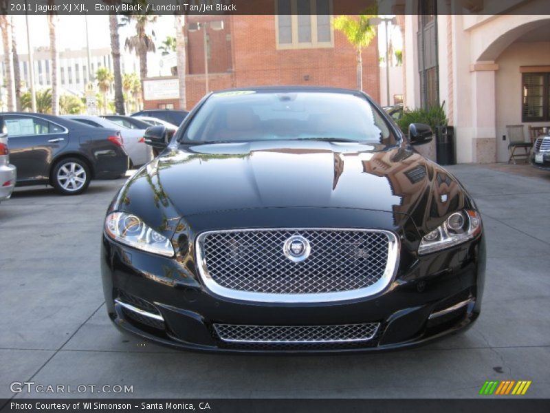 Ebony Black / London Tan/Jet Black 2011 Jaguar XJ XJL