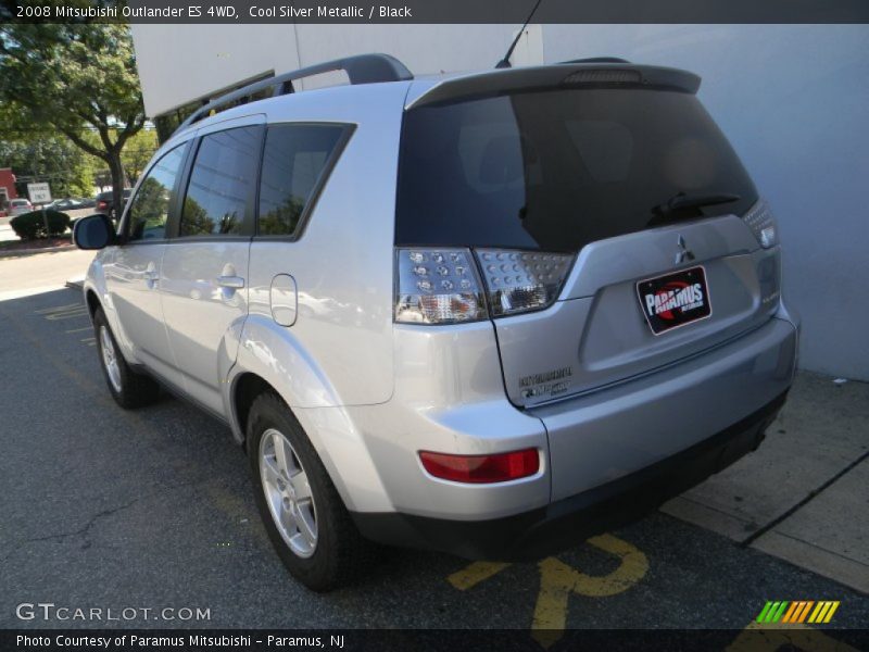 Cool Silver Metallic / Black 2008 Mitsubishi Outlander ES 4WD
