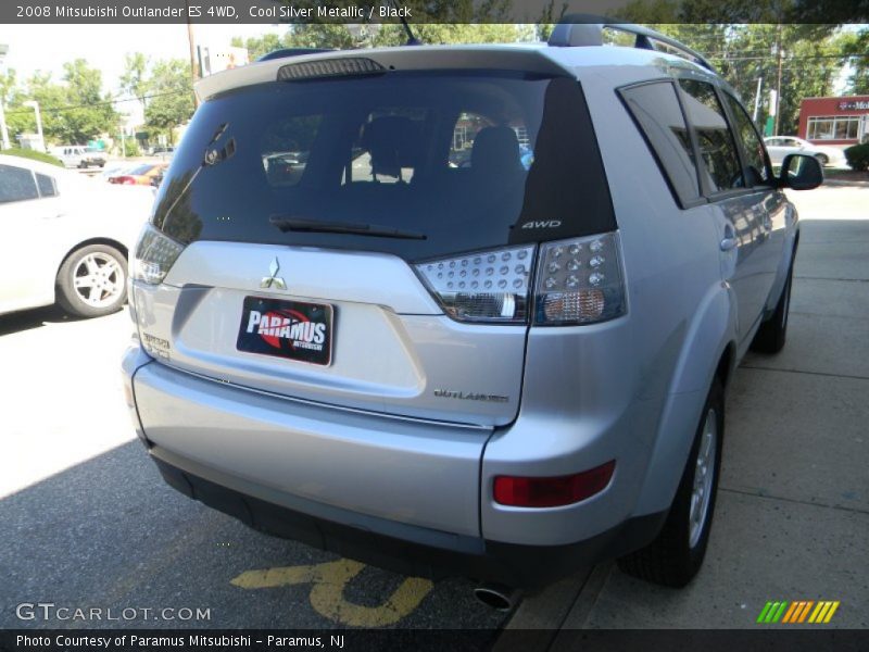 Cool Silver Metallic / Black 2008 Mitsubishi Outlander ES 4WD