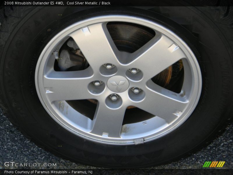 Cool Silver Metallic / Black 2008 Mitsubishi Outlander ES 4WD
