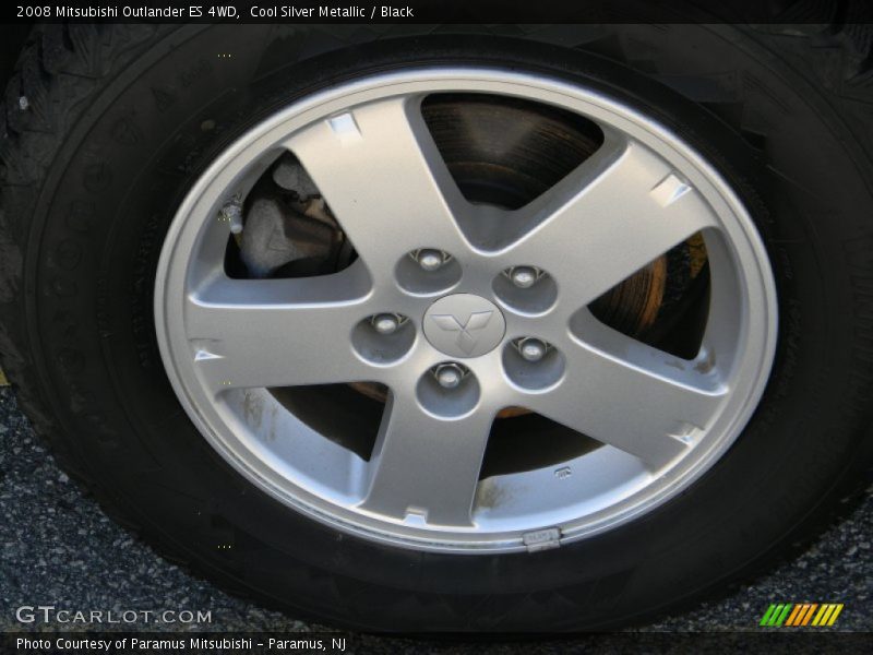 Cool Silver Metallic / Black 2008 Mitsubishi Outlander ES 4WD