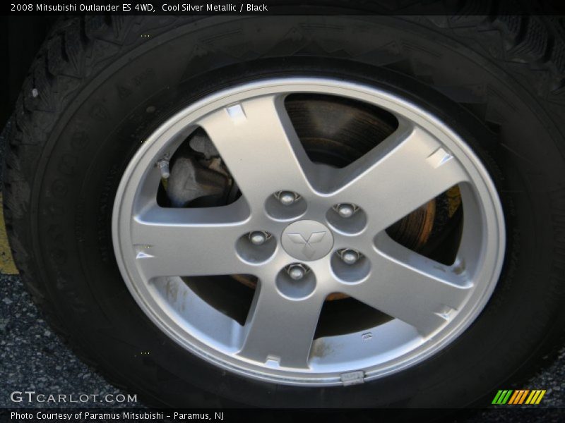 Cool Silver Metallic / Black 2008 Mitsubishi Outlander ES 4WD
