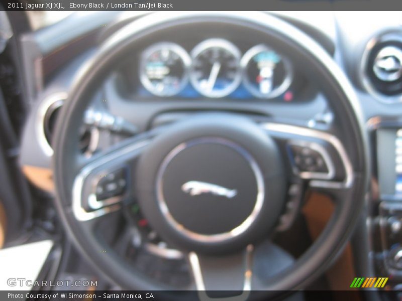 Ebony Black / London Tan/Jet Black 2011 Jaguar XJ XJL