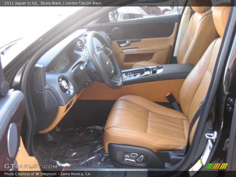 Ebony Black / London Tan/Jet Black 2011 Jaguar XJ XJL