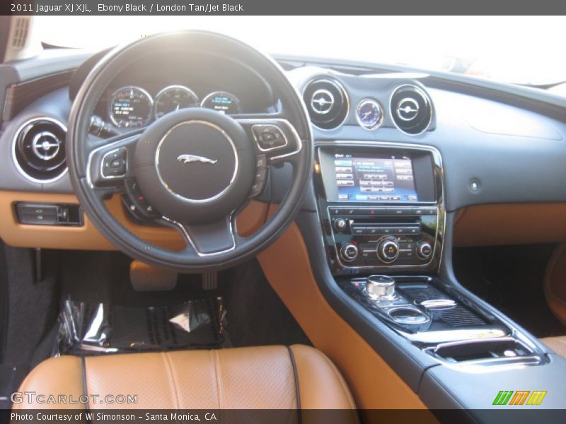 Ebony Black / London Tan/Jet Black 2011 Jaguar XJ XJL