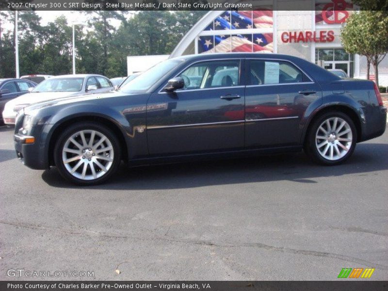 Steel Blue Metallic / Dark Slate Gray/Light Graystone 2007 Chrysler 300 C SRT Design