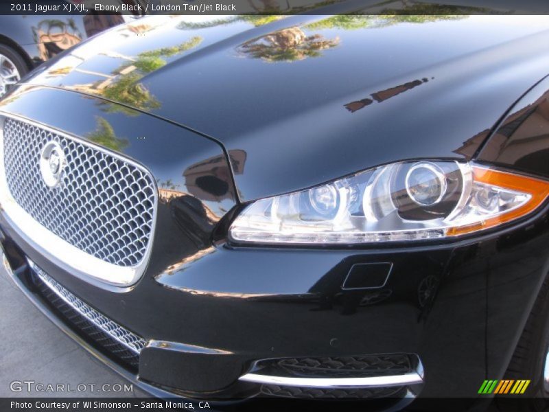 Ebony Black / London Tan/Jet Black 2011 Jaguar XJ XJL