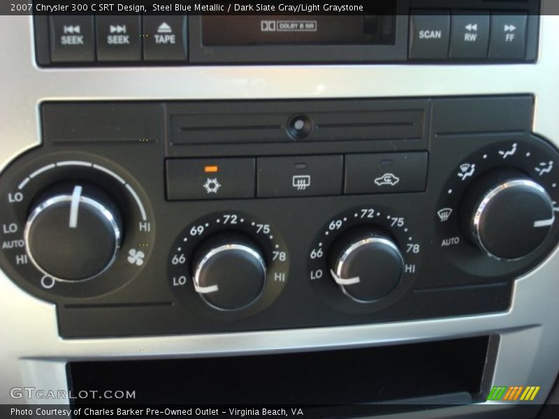 Steel Blue Metallic / Dark Slate Gray/Light Graystone 2007 Chrysler 300 C SRT Design