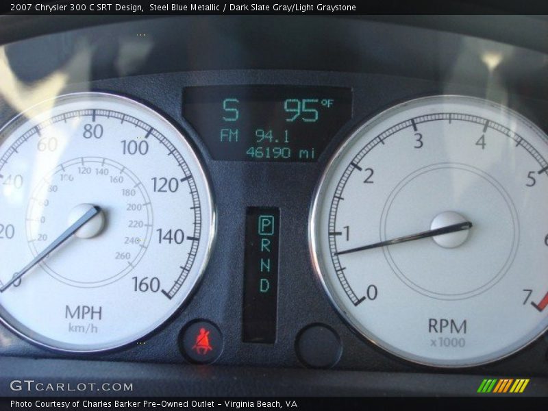 Steel Blue Metallic / Dark Slate Gray/Light Graystone 2007 Chrysler 300 C SRT Design