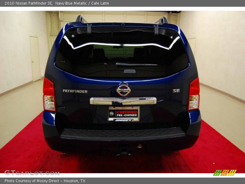 Navy Blue Metallic / Cafe Latte 2010 Nissan Pathfinder SE