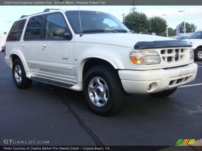Oxford White / Medium Prairie Tan 1999 Ford Explorer Limited 4x4