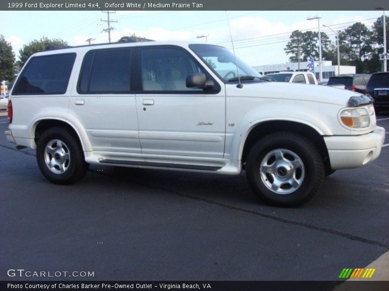 Oxford White / Medium Prairie Tan 1999 Ford Explorer Limited 4x4