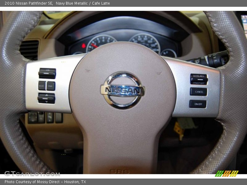 Navy Blue Metallic / Cafe Latte 2010 Nissan Pathfinder SE