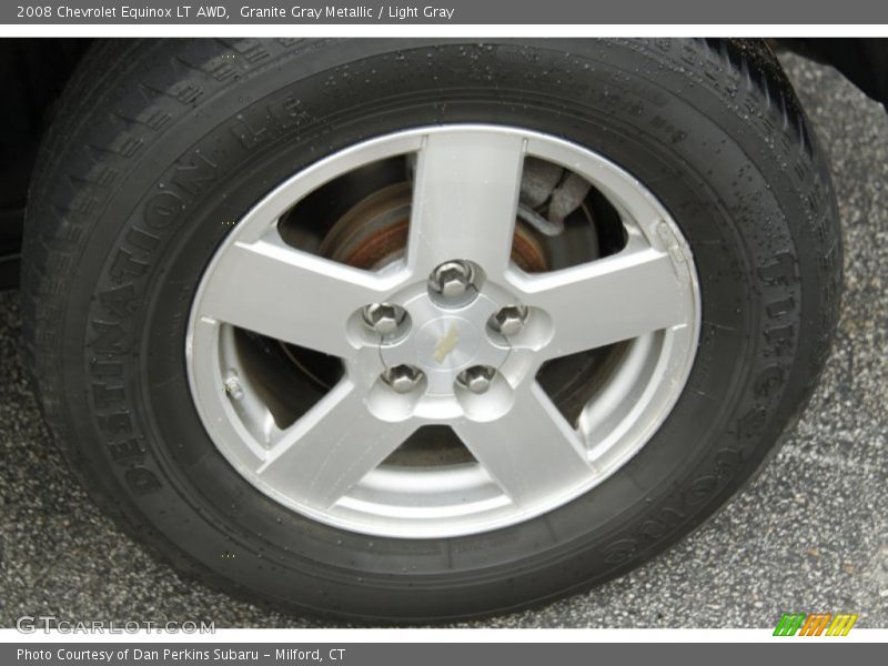 Granite Gray Metallic / Light Gray 2008 Chevrolet Equinox LT AWD