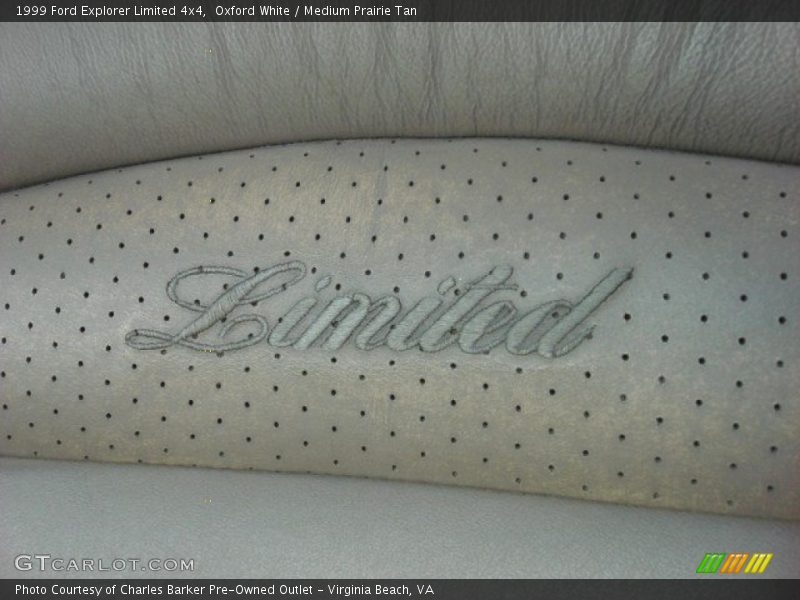 Oxford White / Medium Prairie Tan 1999 Ford Explorer Limited 4x4