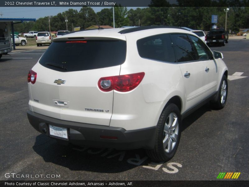 White Diamond Tricoat / Ebony 2012 Chevrolet Traverse LT