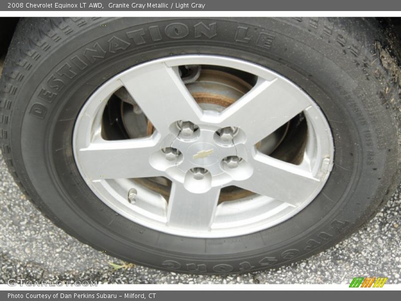 Granite Gray Metallic / Light Gray 2008 Chevrolet Equinox LT AWD