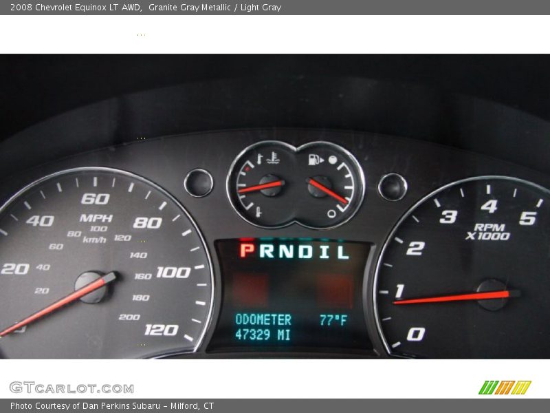 Granite Gray Metallic / Light Gray 2008 Chevrolet Equinox LT AWD