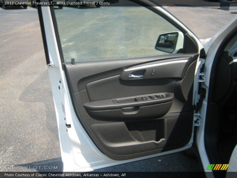 White Diamond Tricoat / Ebony 2012 Chevrolet Traverse LT