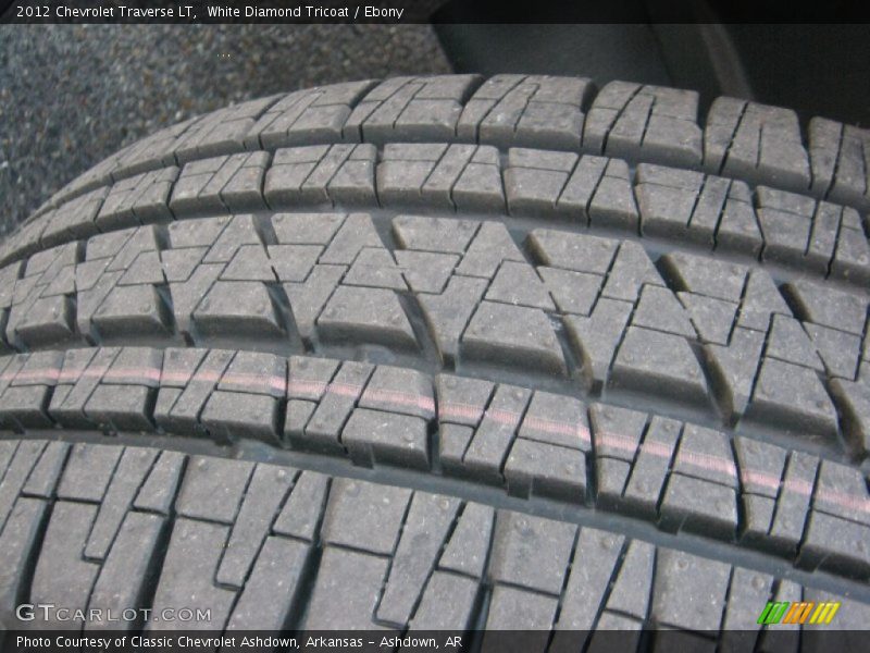 White Diamond Tricoat / Ebony 2012 Chevrolet Traverse LT